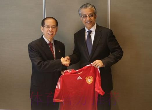 张剑、林晓华拜访亚足联新任主席萨尔曼